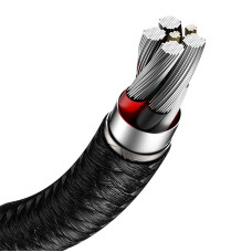 Кабель Baseus Cafule Series Metal Data Cable USB to Type-C 66W 0.25m Black