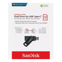 Флеш-накопичувач SanDisk USB 3.1 Ultra Dual Go Type-C 256Gb (150 Mb/s)