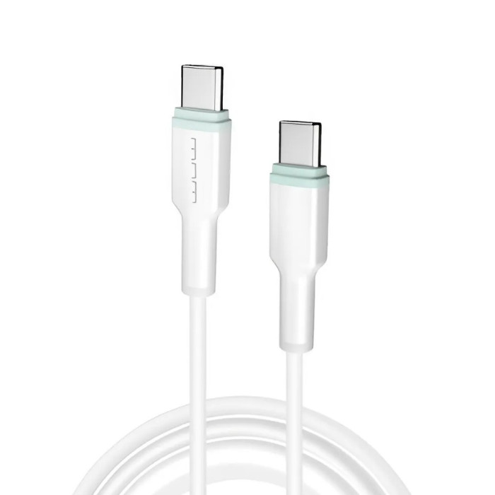 Кабель WUW-X205 Type-C to Type-C 65W 1m white