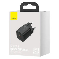 Мережевий зарядний пристрій Baseus Super Si Quick Charger 1C 25W EU Black