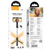 Селфі-трипод HOCO K20 Prior live broadcast holder (98cm) Black