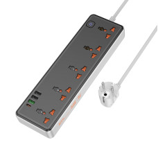Мережевий подовжувач HOCO AC14A Rico 5-position socket(PD30W/1C3A) Black
