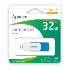 Флеш-накопичувач Apacer USB 3.2 Gen 1 AH357  32GB Blue/White