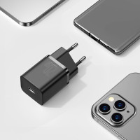 Мережевий зарядний пристрій Baseus Super Si Quick Charger 1C 20W EU Black