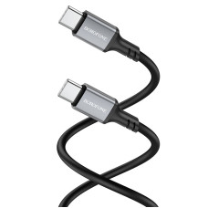 Кабель BOROFONE BX83 Type-C to Type-C Famous 60W silicone charging data cable Black