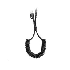 Кабель Baseus Fish eye Spring Data Cable Lightning 1m Black