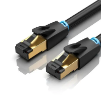 Мережевий кабель Vention Cat.8 SFTP Patch Cable 1M Black (IKABF)