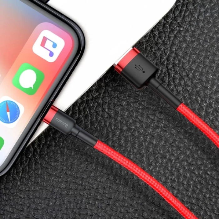 Кабель Baseus Cafule Cable USB For Lightning 1.5A 2m Red+Red