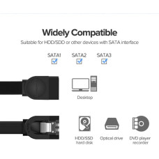 Кабель UGREEN US217 SATA 3 Data Cable 0.5m (Black)(UGR-30796)
