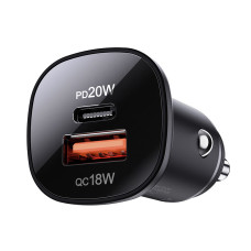 Автомобільний зарядний пристрій ACEFAST B1 mini 38W(USB-C+USB-A) dual-port metal car charger