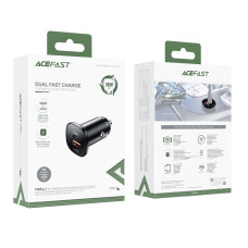 Автомобільний зарядний пристрій ACEFAST B1 mini 38W(USB-C+USB-A) dual-port metal car charger