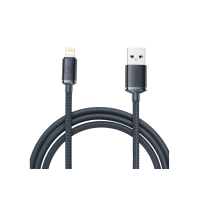 Кабель Baseus Crystal Shine Series Fast Charging Data Cable USB to iP 2.4A 2m Black