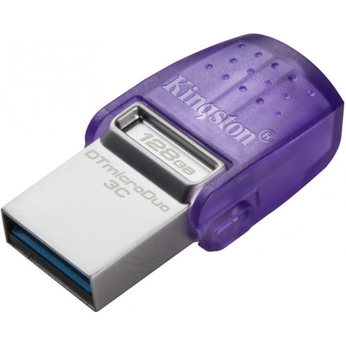 Флеш-накопичувач Kingston USB 3.2 DT microDuo 3C 128GB (Type-A/Type-C) (200Mb/s)