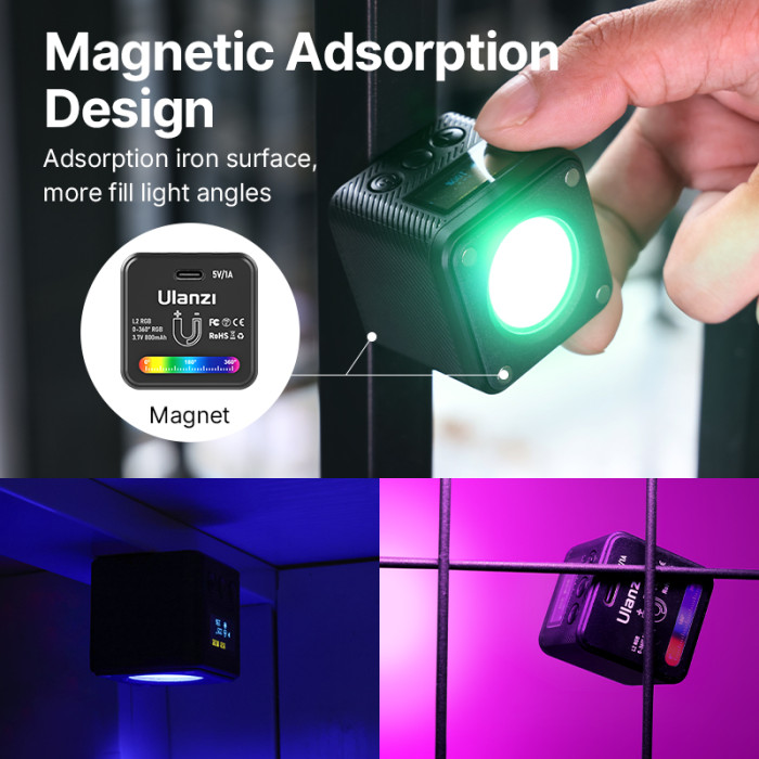 Відеосвітло Ulanzi Vijim L2 RGB COB VEDIO LIGHT, 4W (UV-2878 L2 RGB)