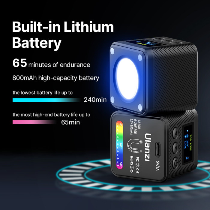 Відеосвітло Ulanzi Vijim L2 RGB COB VEDIO LIGHT, 4W (UV-2878 L2 RGB)
