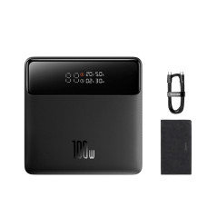 Зовнішній акумулятор Baseus Blade Power Digital Display Fast Charging Power Bank  HD Edition 20000mAh 100W Black