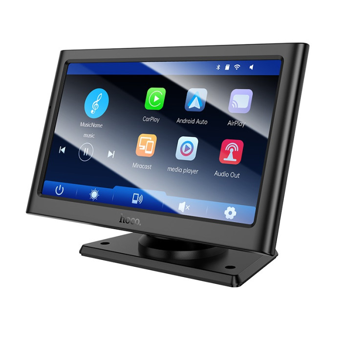 Монітор для авто HOCO HU2 Imogen 7-inch car wireless portable screen Black