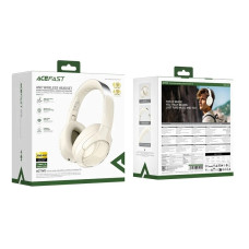 Бездротові накладні навушники ACEFAST H5 active noise cancelling wireless headset Milky White