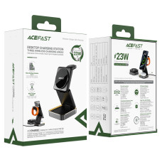 Бездротовий зарядний пристрій ACEFAST E20 desktop 3-in-1 wireless charging holder Black