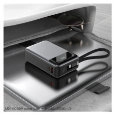 Зовнішній акумулятор ACEFAST M21 PD65W power bank with cable 20000mAh Black