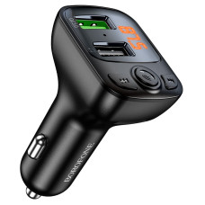 АЗП з FM-модулятором BOROFONE BC41 Eminency QC3.0 Car BT FM transmitter 18W Black 8525500090