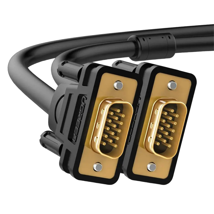 Кабель UGREEN VG101 VGA Male to Male Cable 1m (Black)(UGR-11673)