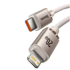 Кабель Baseus Crystal Shine Series Fast Charging Data Cable Type-C to iP 20W 1.2m Pink