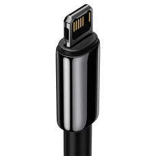 Кабель Baseus Tungsten Gold Fast Charging Data Cable USB to iP 2.4A 1m Black