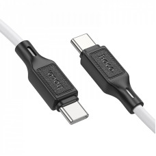 Кабель HOCO X90 Cool 60W silicone charging data cable for Type-C to Type-C White