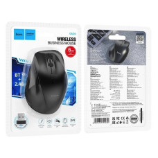 Маніпулятор миша HOCO GM24 Mystic six-button dual-mode business wireless mouse Black