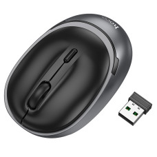 Маніпулятор миша HOCO GM34 Nuevo dual-mode business wireless mouse Black Metal Gray