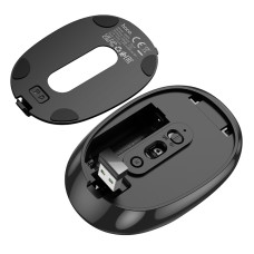 Маніпулятор миша HOCO GM34 Nuevo dual-mode business wireless mouse Black Metal Gray