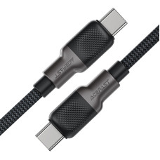 Кабель ACEFAST C10-03 Type-C to Type-C 3A, 60W, 1.2m, silicone, zinc connectors, Black
