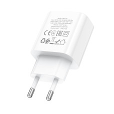 Мережевий зарядний пристрій HOCO C76A Pro Majestic single port PD30W charger White