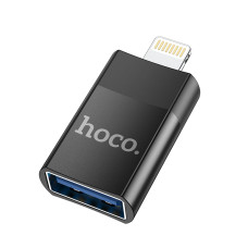 Адаптер HOCO UA17 iP Male to USB female USB2.0 adapter Black