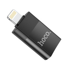 Адаптер HOCO UA17 iP Male to USB female USB2.0 adapter Black
