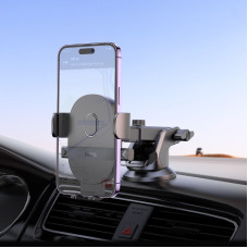 Автотримач для телефона HOCO H19 Mighty one-button car holder(center console) Black