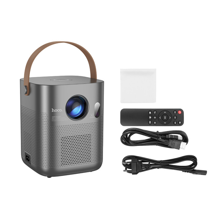 Проектор HOCO DT4 Wi-Fi 2.4/5 ГГц Smart full autofocus projector (720P Android version) EU