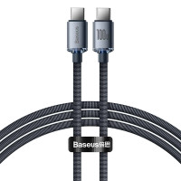 Кабель Baseus Crystal Shine Series Fast Charging Data Cable Type-C to Type-C 100W 1.2m Black
