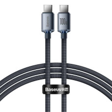 Кабель Baseus Crystal Shine Series Fast Charging Data Cable Type-C to Type-C 100W 1.2m Black