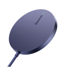 Бездротовий зарядний пристрій Baseus Simple Mini3 Magnetic Wireless Charger 15W Dusty Purple