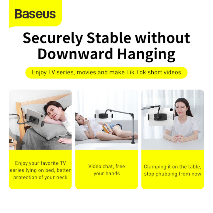 Тримач для планшету Baseus Otaku life rotary adjustment lazy holder Pro（Applicable for phone/ ipad) gray