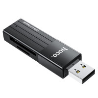 Кардрідер HOCO HB20 Mindful 2-in-1card reader(USB2.0) Black