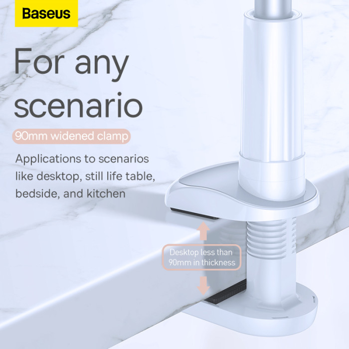 Тримач для телефона Baseus Unlimited adjustment lazy phone holder silver