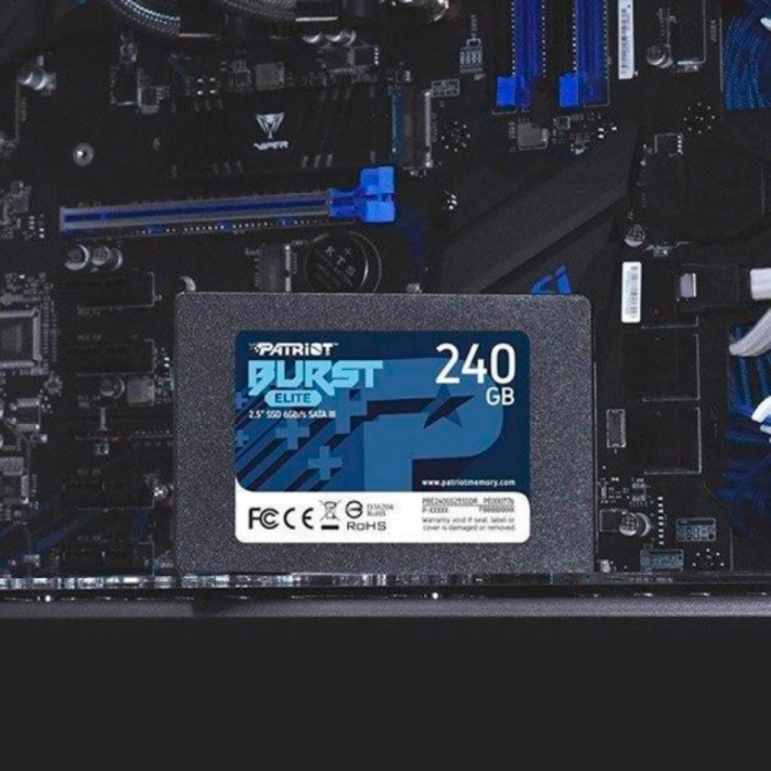 Накопичувач SSD Patriot Burst Elite 240GB 2.5" 7mm SATAIII TLC 3D