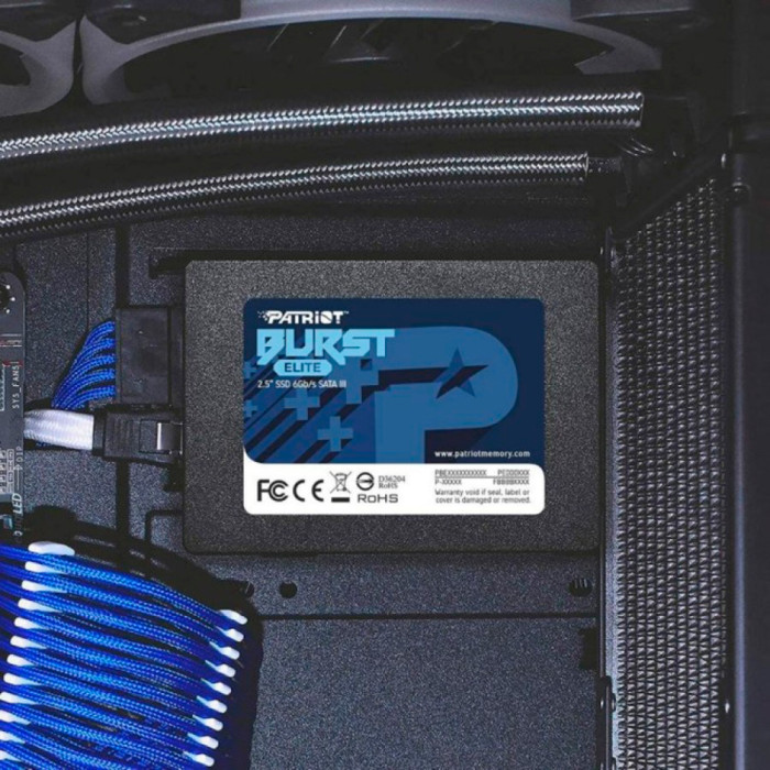 Накопичувач SSD Patriot Burst Elite 240GB 2.5" 7mm SATAIII TLC 3D