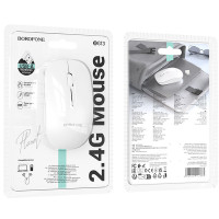 Маніпулятор миша BOROFONE BG14 Planet 2.4G business wireless mouse White