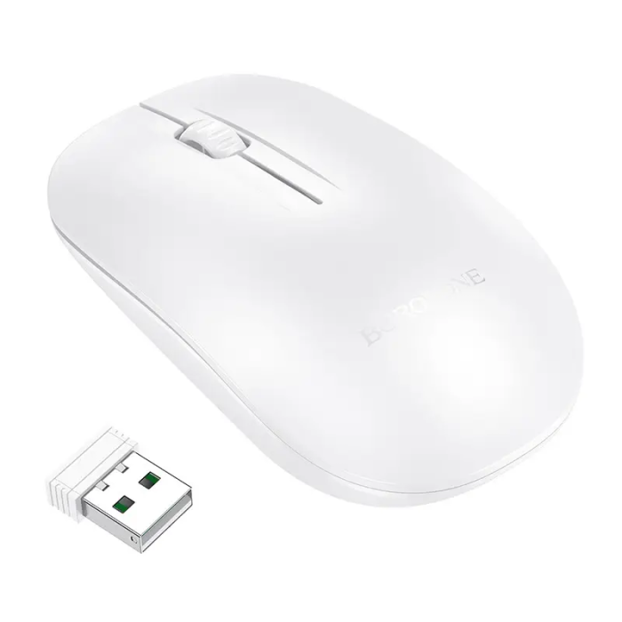 Маніпулятор миша BOROFONE BG14 Planet 2.4G business wireless mouse White