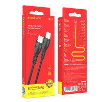 Кабель BOROFONE BX51 Triumph 60W charging data cable Type-C to Type-C Black