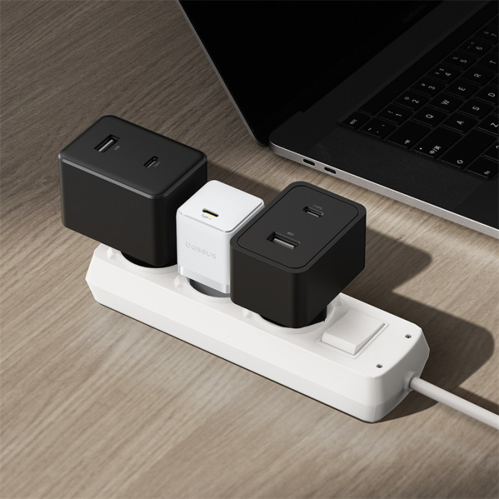 Мережевий зарядний пристрій Baseus Palm Fast Charger 1C 20W EU Moon White